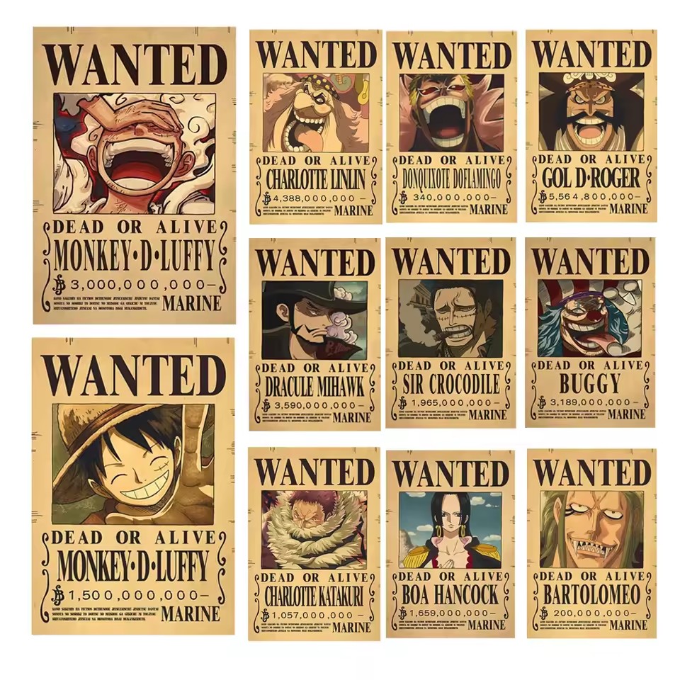 Аниме-постеры «One Piece»: пла – обзор и цена Vintage Collectible Posters